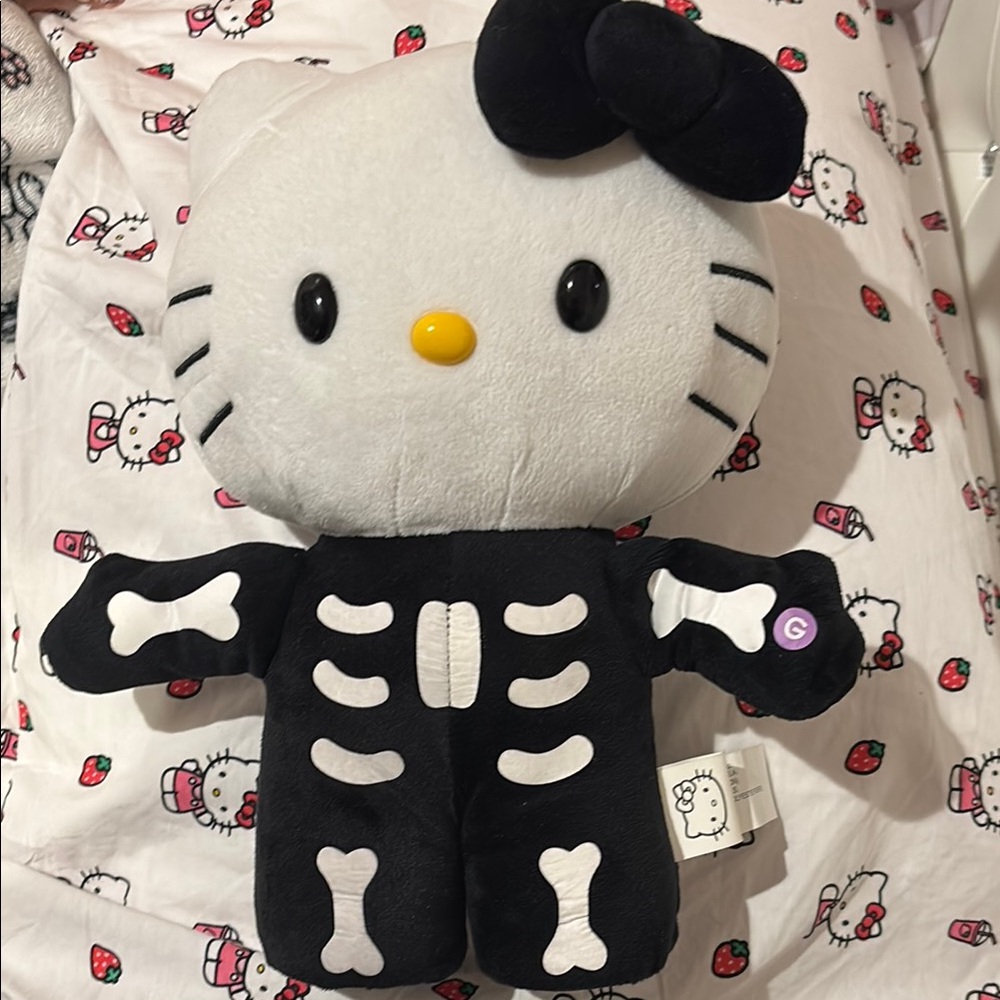 Hello Kitty Skeleton Dancing Plushie